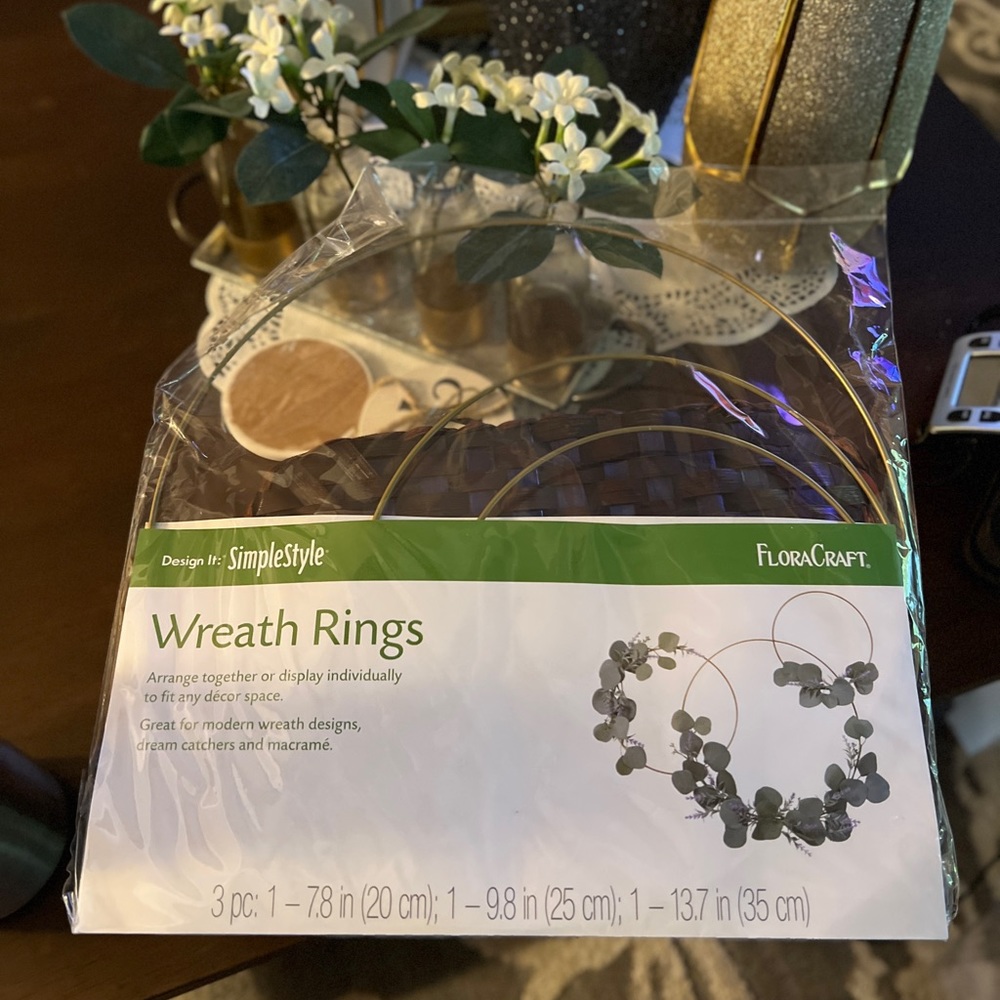 FloraCraft 3pc Gold Wire Wreath